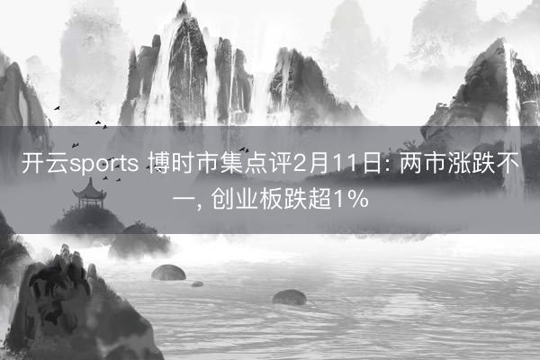 开云sports 博时市集点评2月11日: 两市涨跌不一, 创业板跌超1%