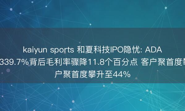 kaiyun sports 和夏科技IPO隐忧: ADAS业务暴增339.7%背后毛利率骤降11.8个百分点 客户聚首度攀升至44%