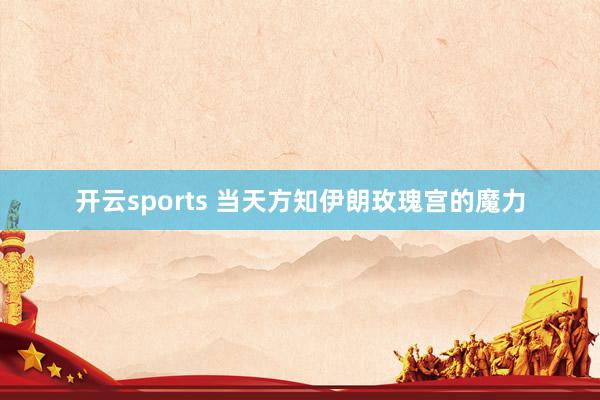 开云sports 当天方知伊朗玫瑰宫的魔力