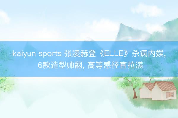 kaiyun sports 张凌赫登《ELLE》杀疯内娱， 6款造型帅翻， 高等感径直拉满