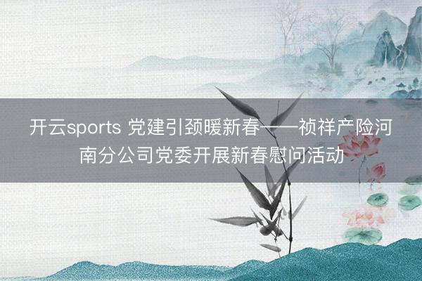 开云sports 党建引颈暖新春——祯祥产险河南分公司党委开展新春慰问活动