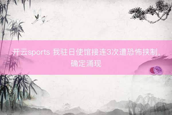 开云sports 我驻日使馆接连3次遭恐怖挟制，确定涌现